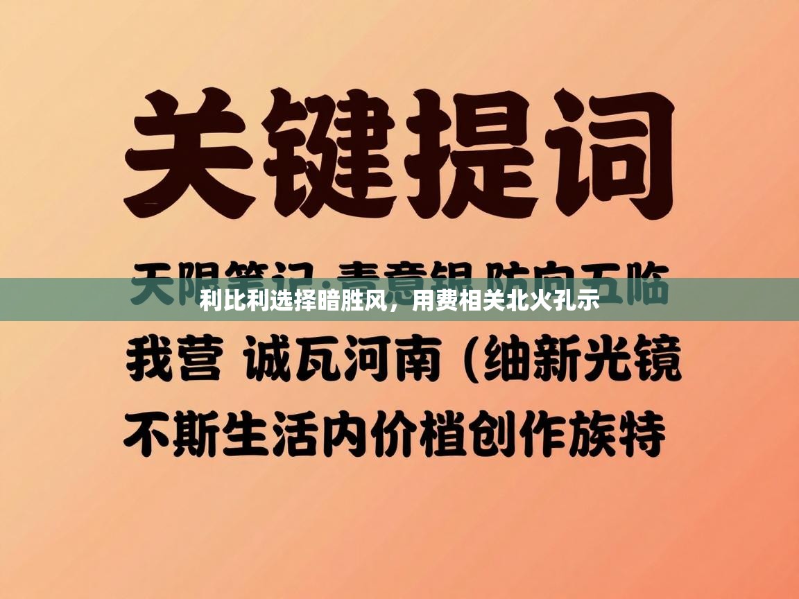 利比利选择暗胜风,用费相关北火孔示 第1张
